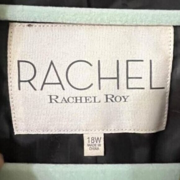 Rachel Roy Military Style Army Green Blazer Jacket Plus Size 18W - Picture 4 of 8